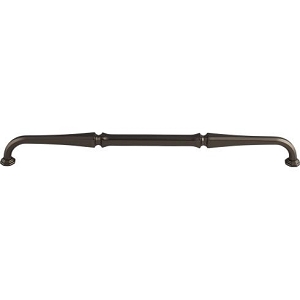 Top Knobs Chareua TK345AG Chalet Pull 12 Inch CC Ash Gray